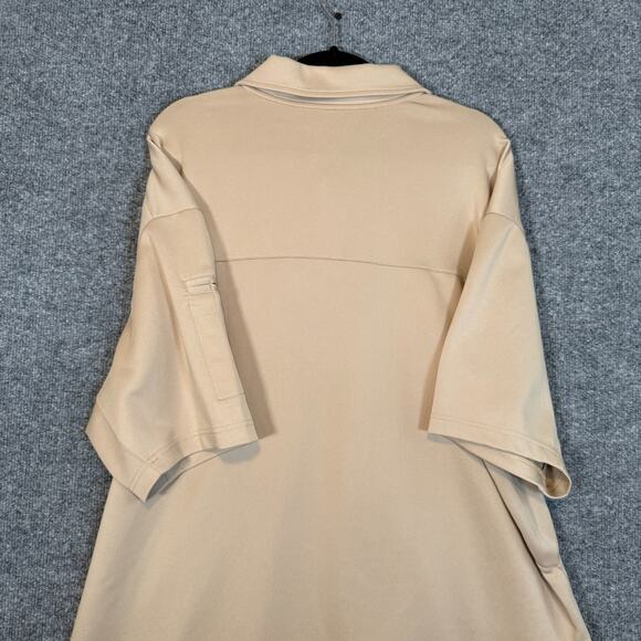 Propper Shirt Mens XL Beige Performance Stretch Polo 1/4 Zip Workwear Uniform - Picture 8 of 8